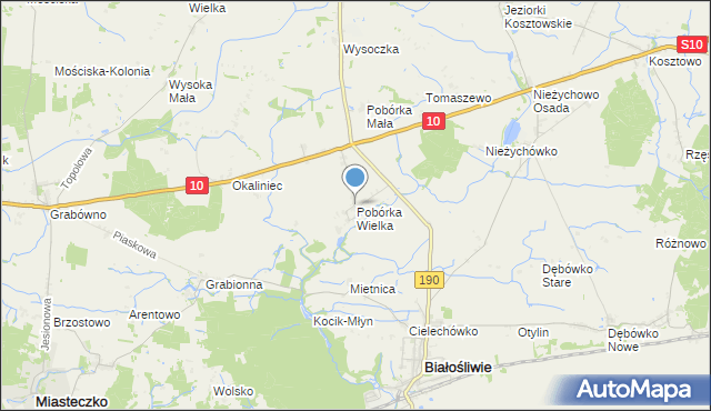 mapa Pobórka Wielka, Pobórka Wielka na mapie Targeo